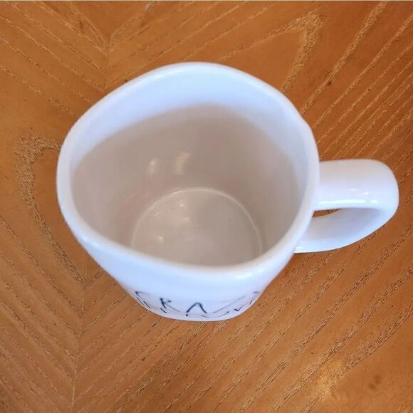 Rae Dunn CRAZY IN LOVE white mug - Picture 3 of 3